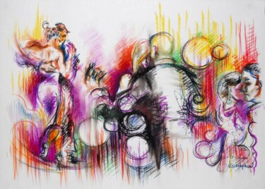 Painting titled ""CUMPARSITA al Quat…" by Valerio Scarapazzi, Original Artwork