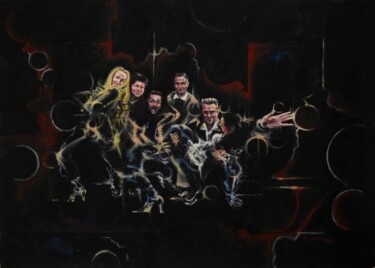 Pittura intitolato ""Capone bros"" da Valerio Scarapazzi, Opera d'arte originale