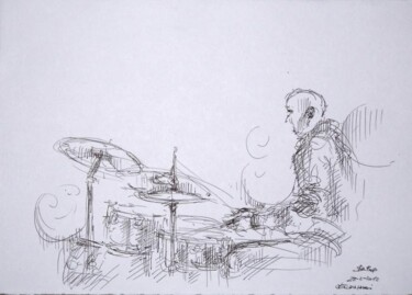 Disegno intitolato "" JAM SESSION al Be…" da Valerio Scarapazzi, Opera d'arte originale