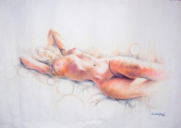 Pittura intitolato "" nudo "" da Valerio Scarapazzi, Opera d'arte originale