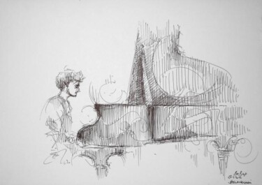 Disegno intitolato "" L4 al BeBop , 25.…" da Valerio Scarapazzi, Opera d'arte originale