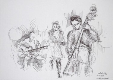 Drawing titled "" Charity Cafè , 20…" by Valerio Scarapazzi, Original Artwork