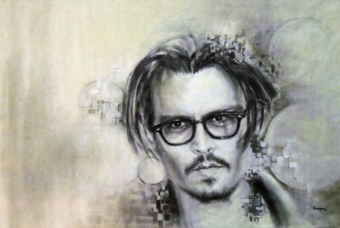 Painting titled ""Mr Johnny Depp"" by Valerio Scarapazzi, Original Artwork