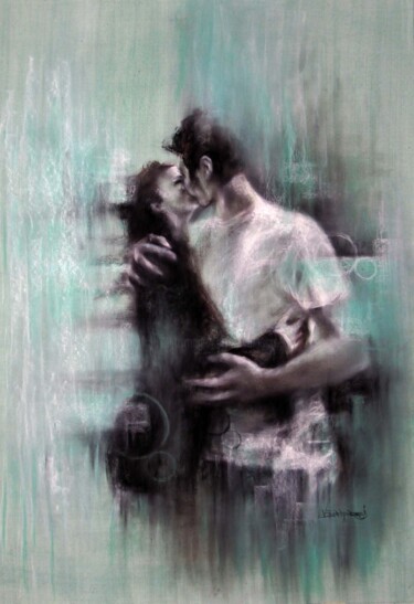 Картина под названием ""young lovers"" - Valerio Scarapazzi, Подлинное произведение искусства, Другой