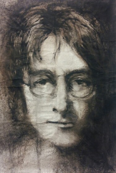 Pittura intitolato ""Lennon"" da Valerio Scarapazzi, Opera d'arte originale