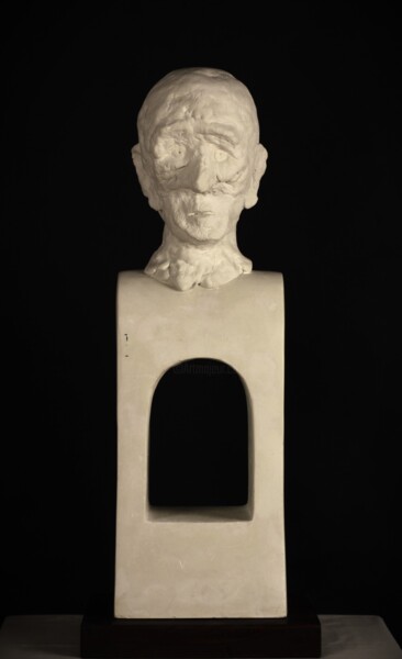 Skulptur mit dem Titel "Hallow" von Valeriu Cazacevschi, Original-Kunstwerk, Zement