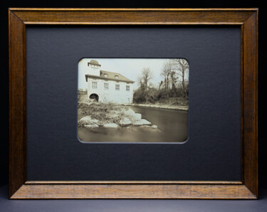 Fotografie mit dem Titel "Wasserkraftwerk Dut…" von Valerius Geng, Original-Kunstwerk, Analog Fotografie Auf Karton montiert