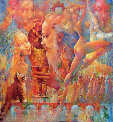 Pintura intitulada "Test of Time" por Valeriy Kot, Obras de arte originais, Óleo