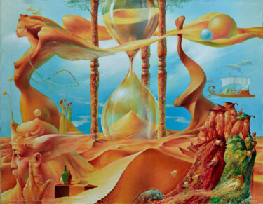 Pittura intitolato "The Sands of Time -…" da Valeriy Kot, Opera d'arte originale, Olio