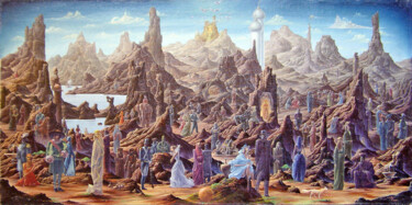 Malerei mit dem Titel "The Eve of a Signif…" von Valeriy Kot, Original-Kunstwerk, Öl