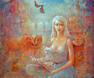 Pintura intitulada "Illusion from the M…" por Valeriy Kot, Obras de arte originais, Óleo