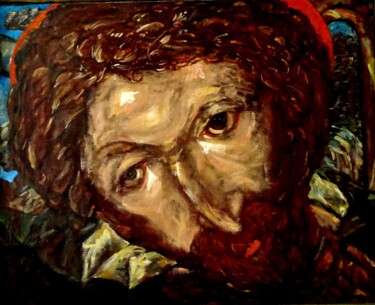 Painting titled "el greko" by Valériy Mishchenko, Original Artwork, Oil Mounted on Wood Stretcher frame