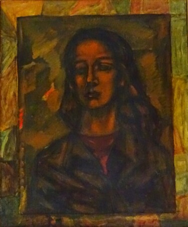 Painting titled "margo" by Valériy Mishchenko, Original Artwork, Oil Mounted on Wood Stretcher frame