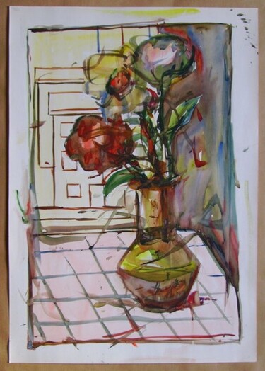 Painting titled "bouquet" by Valériy Mishchenko, Original Artwork, Oil