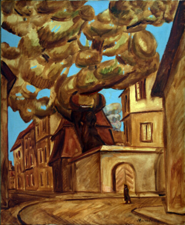 Pittura intitolato "rue" da Valériy Mishchenko, Opera d'arte originale, Olio