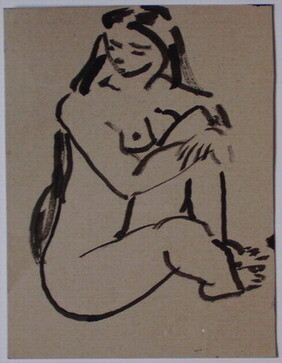 Drawing titled "nue" by Valériy Mishchenko, Original Artwork, Other