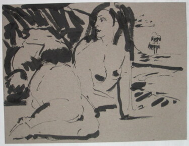 Drawing titled "femme" by Valériy Mishchenko, Original Artwork, Other