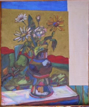 Peinture intitulée "fleurs" par Valériy Mishchenko, Œuvre d'art originale, Autre