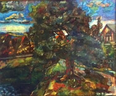 Peinture intitulée "canal" par Valériy Mishchenko, Œuvre d'art originale