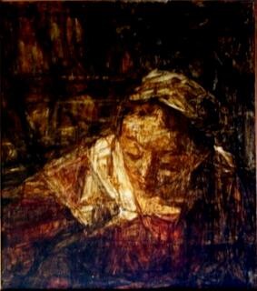 Картина под названием "mère 1" - Valériy Mishchenko, Подлинное произведение искусства, Акварель
