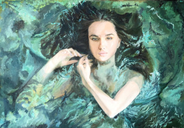 Картина под названием "Офелия" - Валерия Петрова, Подлинное произведение искусства, Масло