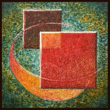 Painting titled "REFLEJOS" by Agustín Valero Montaño, Original Artwork