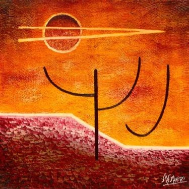 Painting titled "SIGNO" by Agustín Valero Montaño, Original Artwork