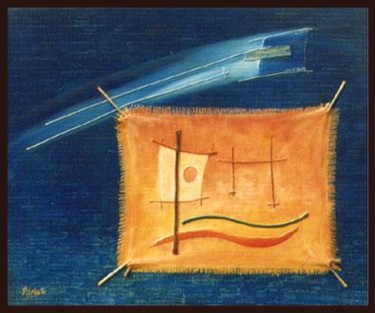 Peinture intitulée "LLEGANDO A PUERTO" par Agustín Valero Montaño, Œuvre d'art originale, Huile