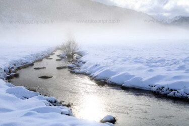 Fotografia intitolato "Paysage d'hiver" da Valery Trillaud, Opera d'arte originale, Fotografia digitale