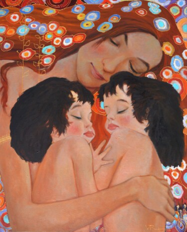 Pintura titulada "Tenderness (based o…" por Valery Budanov, Obra de arte original, Oleo