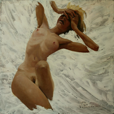 Painting titled "Сry" by Valery Budanov, Original Artwork, Oil