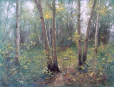 Painting titled "Летний день" by Valerii Bender, Original Artwork, Oil