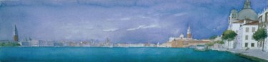 Peinture intitulée "San Marco e San Gio…" par Valéry Codogno, Œuvre d'art originale, Aquarelle