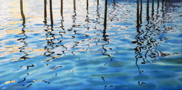 Peinture intitulée "Réflexions" par Valéry Codogno, Œuvre d'art originale, Aquarelle