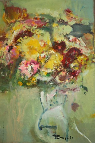 Картина под названием "Sunny flowers" - Valery Videtskikh, Подлинное произведение искусства