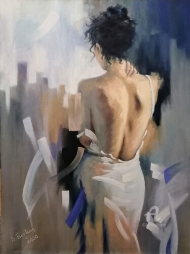 Картина под названием "Ты чья-то..." - Valentina Botvina, Подлинное произведение искусства, Масло