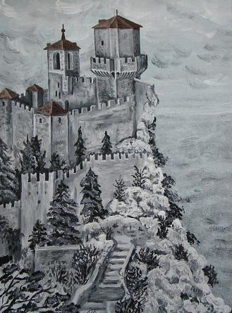 Pintura titulada "San Marino" por Valian, Obra de arte original, Oleo