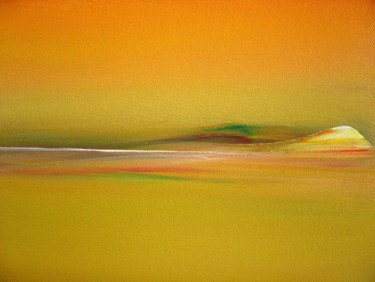 Peinture intitulée "Dune céleste" par Valia Solène, Œuvre d'art originale, Huile