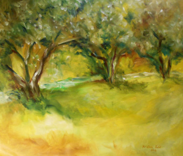 Peinture intitulée "Trees" par Kristina Valić, Œuvre d'art originale, Acrylique