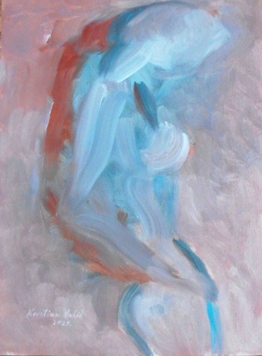 Painting titled "Nude #7" by Kristina Valić, Original Artwork, Acrylic