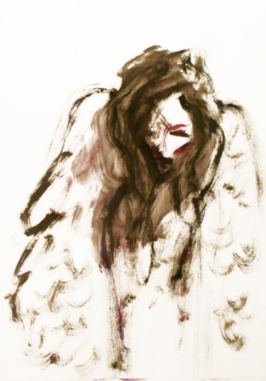 Ζωγραφική με τίτλο "Angel #13" από Kristina Valić, Αυθεντικά έργα τέχνης, Ακρυλικό