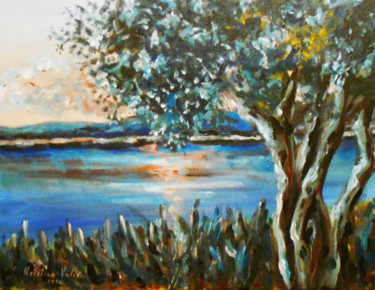 Painting titled "Olive tree" by Kristina Valić, Original Artwork, Acrylic