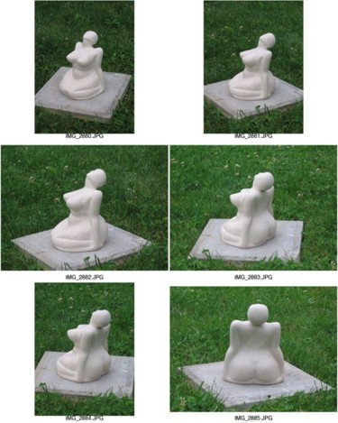 Sculpture titled "L'attente" by Valja, Original Artwork, Stone