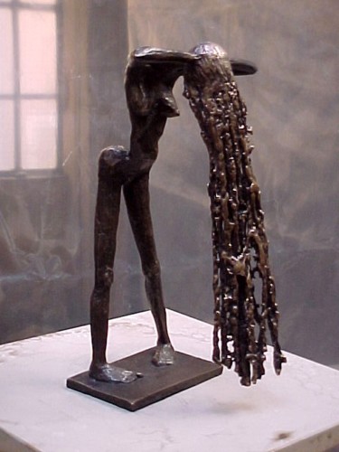 Sculpture intitulée "Silhouette n°6" par Valja, Œuvre d'art originale, Bronze
