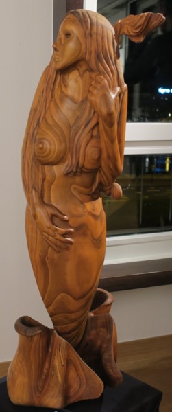 Skulptur mit dem Titel "Graciosa" von Valja, Original-Kunstwerk, Holz