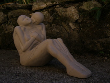 Skulptur mit dem Titel "Blottis" von Valja, Original-Kunstwerk, Stein