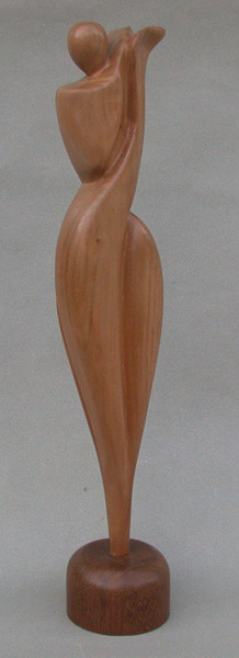 Sculpture titled "styliser" by Vall, Original Artwork, Wood