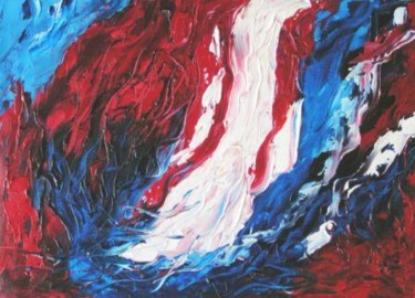 Peinture intitulée "Cascade" par Vall, Œuvre d'art originale, Acrylique