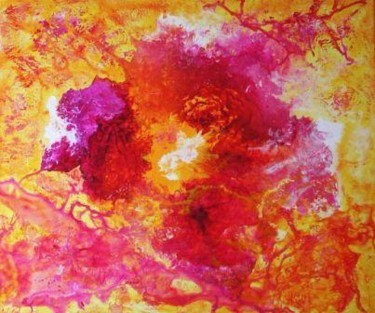 Peinture intitulée "Jeux rose" par Vall, Œuvre d'art originale, Acrylique