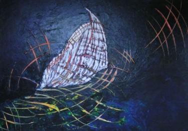 Painting titled "Voile" by Vall, Original Artwork, Acrylic